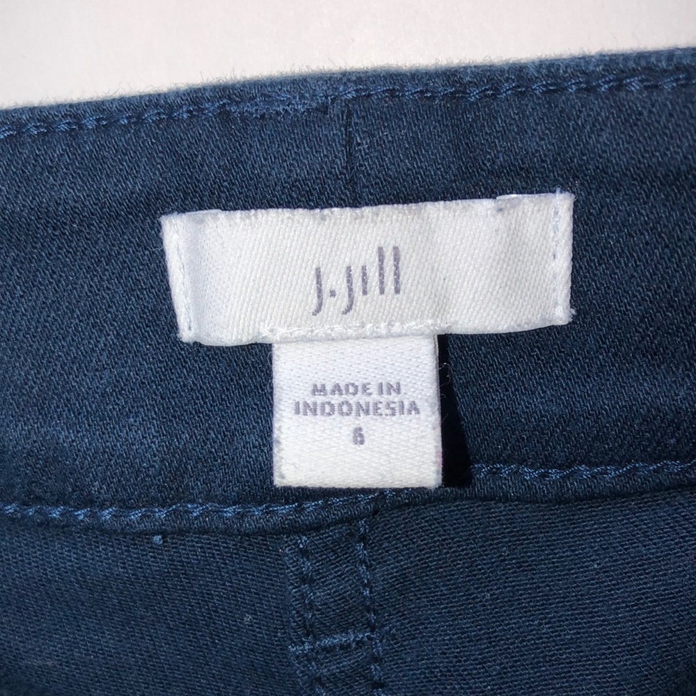 J. Jill Blue Cargo Pants Size 6 - Picture 3 of 5